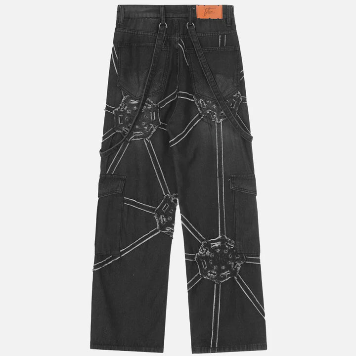 Spider Denim Pants