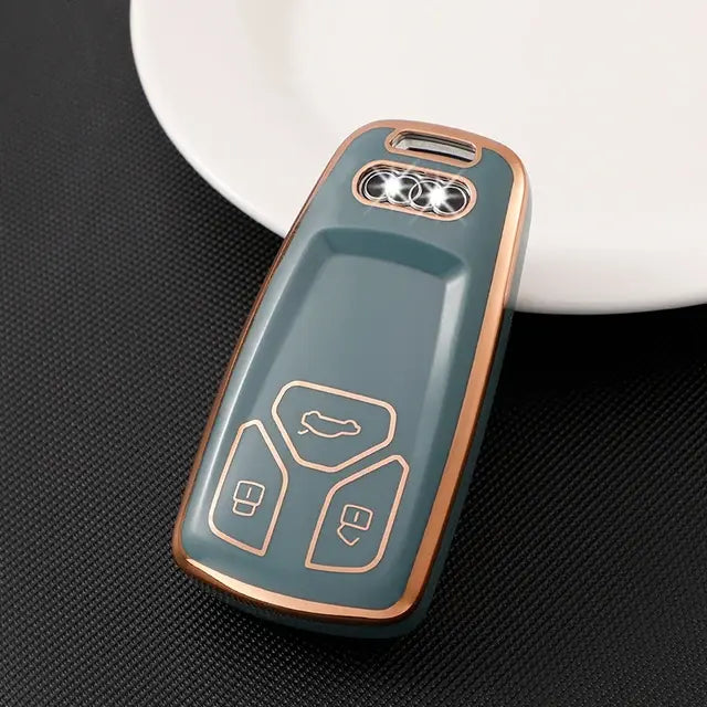 TPU Car Key Case for Audi A4 B9 Q5 Q7 TT TTS 8S 2016 2017 Car Accessories Remote Control Key Cover