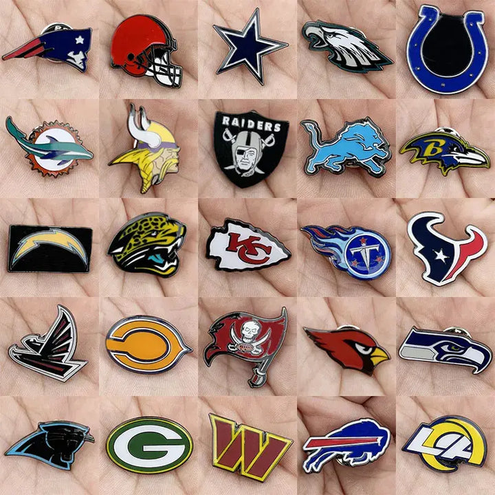 Sports Enamel Pins Fans Fashion Jewellery Metal Brooch Badge Backpack Accessory Gifts