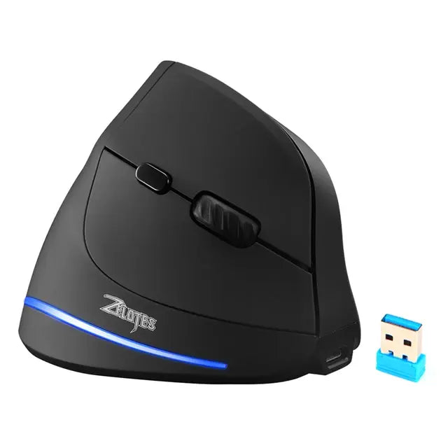 For ZELOTES Wireless Mouse 8 Buttons 4800DPI 5 Level Mouse Three Mode 2.4G+BT+Wireless Mouse for PC Computer Gamer Accessories