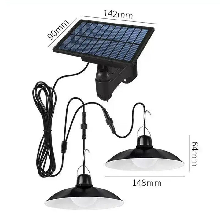 Auto-lighting Solar Pendant Light Led Solar Powered Lamp White/Warm light with Remote Control Chandelier Camping Outdoor Garden