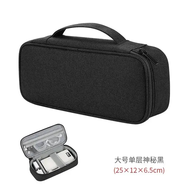 Portable Digital Storage Bag USB Gadget Waterproof Cable Organizer Pouch Electronic Device Accessories Cycling Bag Pack Supplies