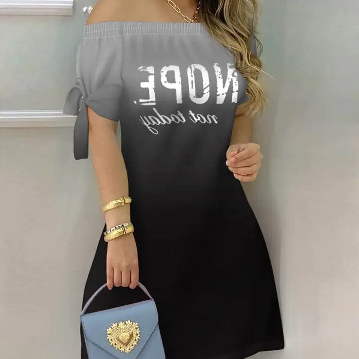 Women Off Shoulder Summer Mini Dress