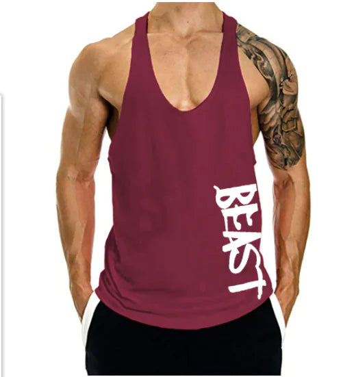 Beast Print Fitness Muscle Shirt