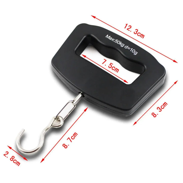 50kg/10g Digital Luggage Scale With Backlight Portable Electronic Scale Weight Balance Travel Hanging Steelyard Hook Scale