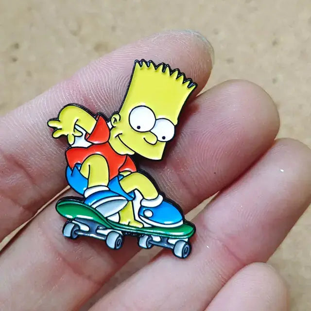 The Simpsons Homer Enamel Pins Brooches for Women Cartoon Badge on Backpack Hat Decoration Accessories Anime Jewelry Fans Gifts