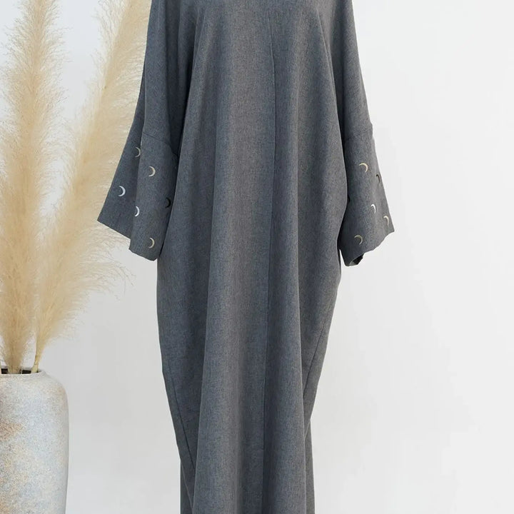 Modern Style Abaya Maxi Dress