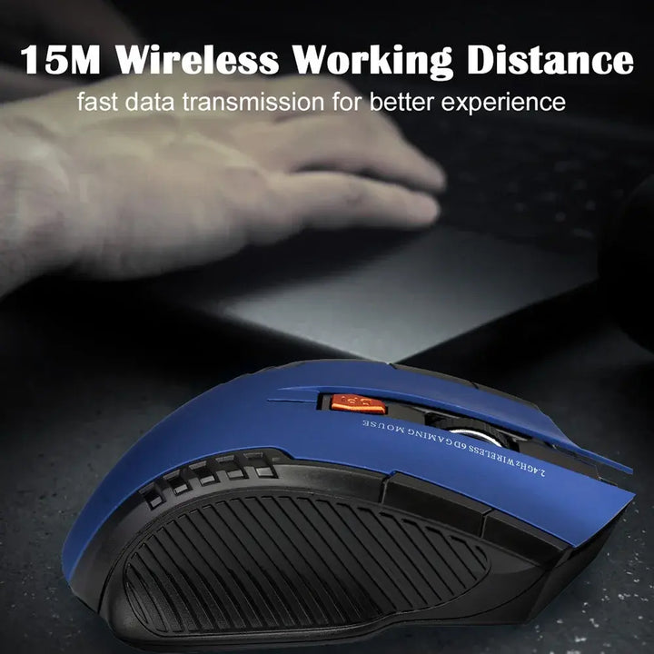 2.4GHz Wireless Mouse Optical Mice with USB Receiver Gamer 1600DPI 6 Buttons Mouse For Computer Laptop Accessories Mouse Gamer