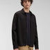 "Monochrome Cotton Jacket for Men, Casual Shirt