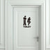 Creative Funny Toilet Wall/Door Stickers Bathroom Decoration Vinyl Home Decor Decals Waterproof Poster Wallpaper On The Wall