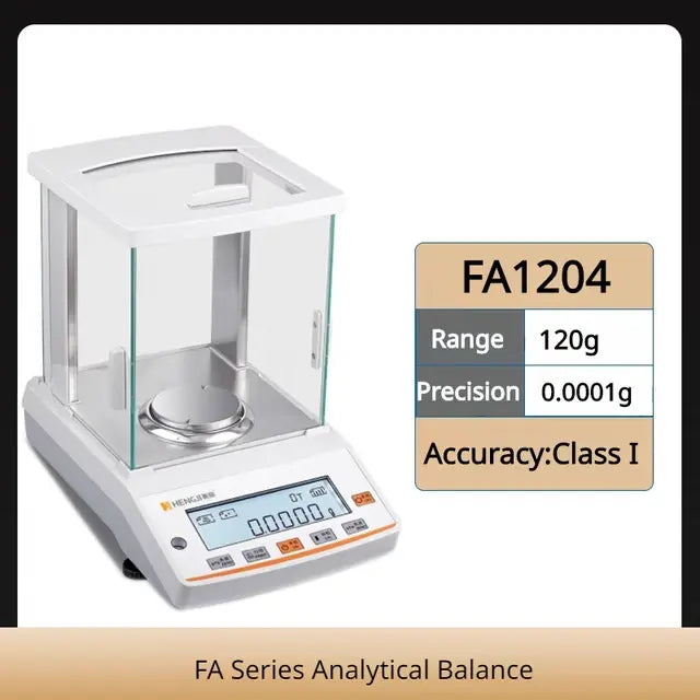 0.0001g Lab Electronic Precision Analytical Balance Scale g/mg/ct/oz Weighing Scales 0.1mg LCD Display Analytical Balance