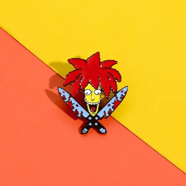 Classic TV The Simpsons Enamel Pins Brooches Women Men Lapel Badges Cute Backpack Collar Fashion Jewelry Gifts for Kids Friends