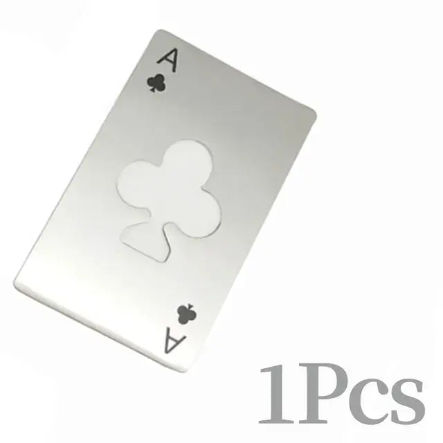 Plum A Poker Opener, Creative Portable Wallet Card Bottle Opener, Stainless Steel Botter, Credit Beer Opener, Bar Tools