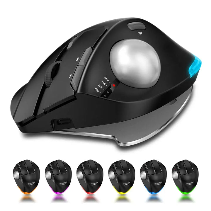 For ZELOTES Wireless Mouse 8 Buttons 4800DPI 5 Level Mouse Three Mode 2.4G+BT+Wireless Mouse for PC Computer Gamer Accessories