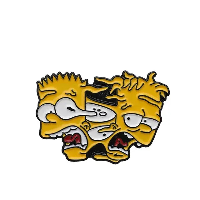 Classic TV The Simpsons Enamel Pins Brooches Women Men Lapel Badges Cute Backpack Collar Fashion Jewelry Gifts for Kids Friends