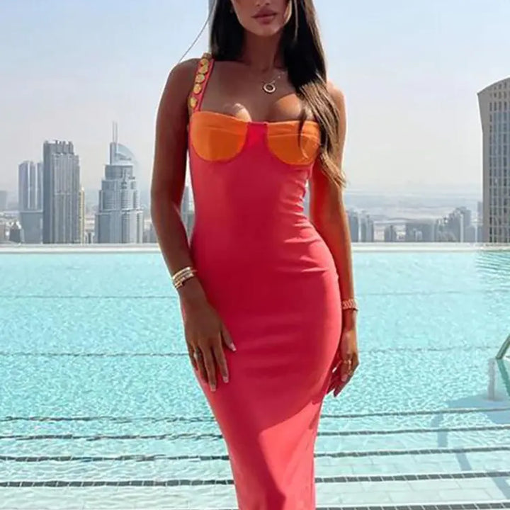 Elegant Strapless Sexy Bodycon Maxi Dress