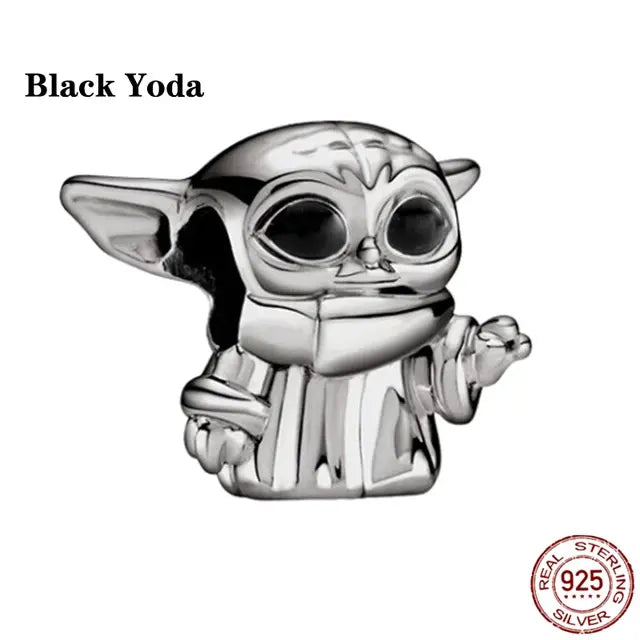 Fit Original Pandora 925 Silver Bracelet Star Wars Hot Toys Jewelry Charms Beads Womens Bracelet Fine DIY Birthday Making Gifts