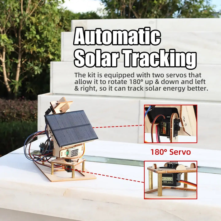 Smart Automation Solar Tracker Accessories Kits for Arduino Project DIY Electronic Components Kit for STEM Programming Education