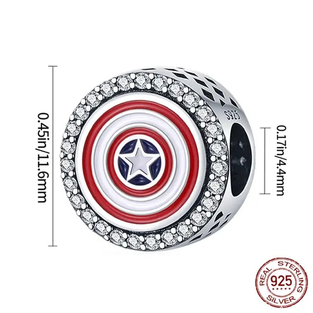 Hot Toys Charm Marvel Plata De Ley 925 Guardians of The Galaxy Alliance Beads Fit Pandora Marvels Bracelet DIY Jewelry Make Gift