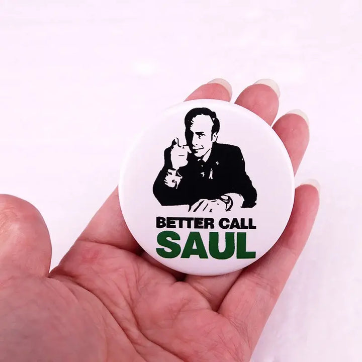 Better Call Saul Breaking Bad Pinback Button Pin Tinplate Badge TV Show Memorabilia