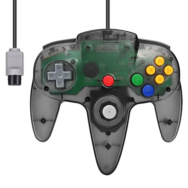 N64 Controller Classic 64-bit Wired Remote Gamepad Control Gaming Joystick Accessories Retro Video Game System Console Joypad