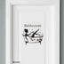 Bathroom Wall Sticker Toilet Decor Living Room Cabinet Home Decoration Decals Beautify Self Adhesive Mural WC Sign Doorway