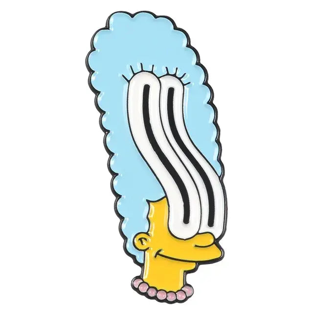 Classic TV The Simpsons Enamel Pins Brooches Women Men Lapel Badges Cute Backpack Collar Fashion Jewelry Gifts for Kids Friends