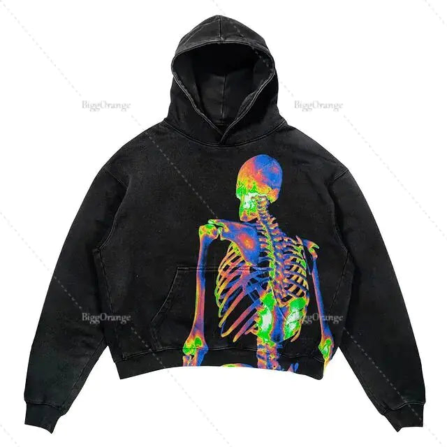 Punk Wind Ninja Printed Hoodies