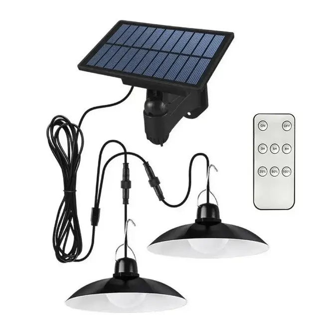 Auto-lighting Solar Pendant Light Led Solar Powered Lamp White/Warm light with Remote Control Chandelier Camping Outdoor Garden