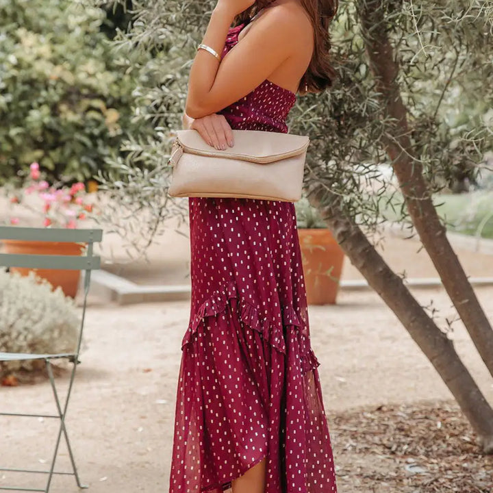 Red Polka Dot Long Dress