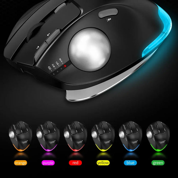 For ZELOTES Wireless Mouse 8 Buttons 4800DPI 5 Level Mouse Three Mode 2.4G+BT+Wireless Mouse for PC Computer Gamer Accessories