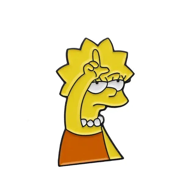 Classic TV The Simpsons Enamel Pins Brooches Women Men Lapel Badges Cute Backpack Collar Fashion Jewelry Gifts for Kids Friends