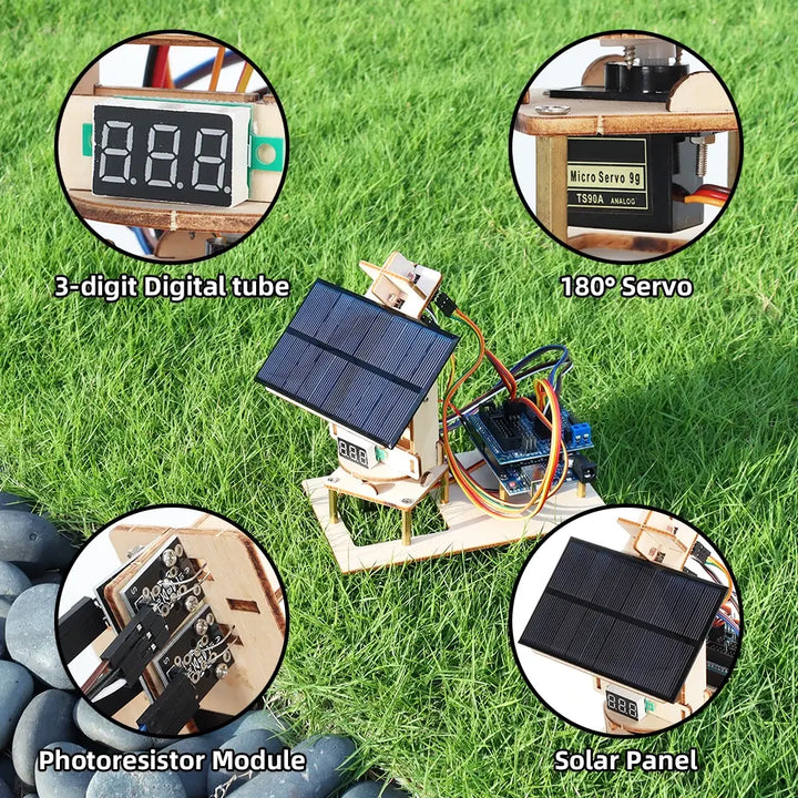 Smart Automation Solar Tracker Accessories Kits for Arduino Project DIY Electronic Components Kit for STEM Programming Education