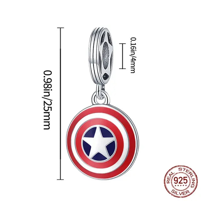 Hot Toys Charm Marvel Plata De Ley 925 Guardians of The Galaxy Alliance Beads Fit Pandora Marvels Bracelet DIY Jewelry Make Gift