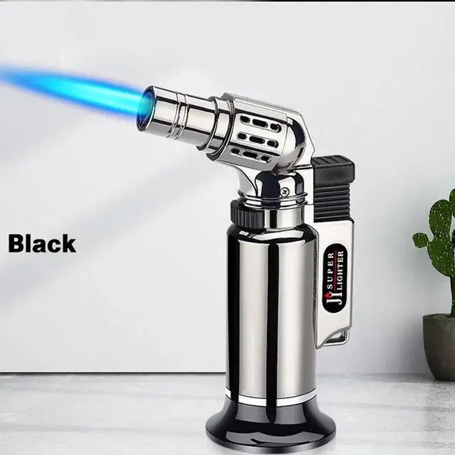 Metal Gas Lighter Windproof Barbecue Kitchen Cooking Large Capacity Torch Turbo Lighter Spray Gun Torch Jet Turbo Lighter Gadget