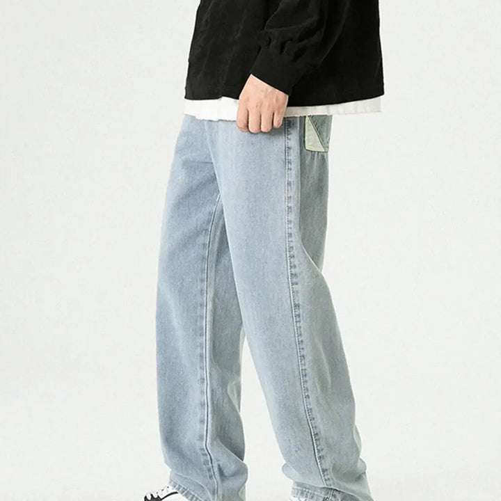 Retro Loose Straight Wide Leg Pants