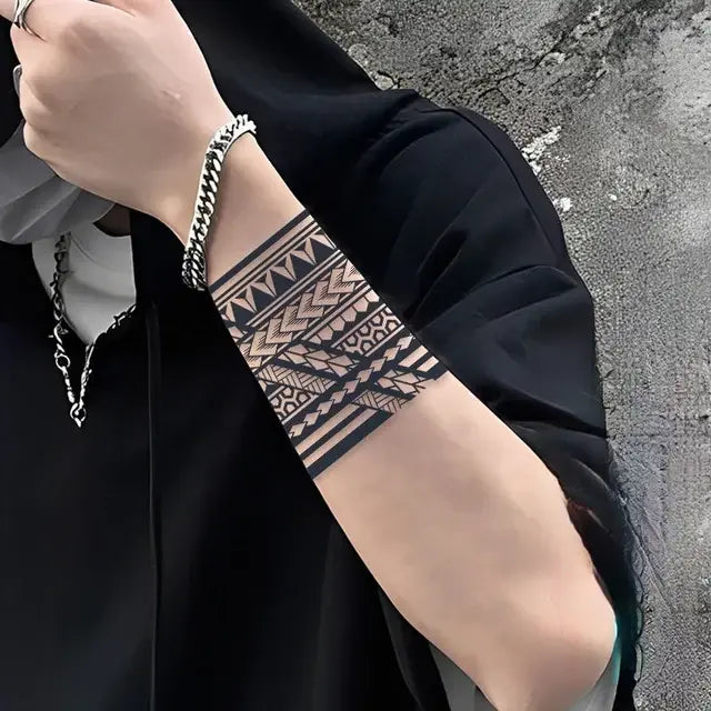 Constellation Sword Tattoo Stickers Herbal Juice Non Reflective Waterproof Female Lasting Male Arm Chest Faux Tatouage Adesivos