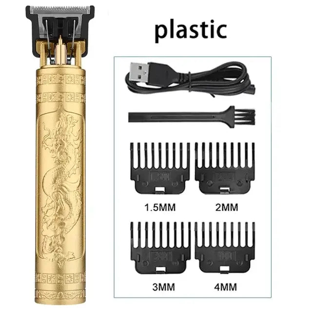 2024 New Vintage T9 Hair Cutting Machine Men's Electric Shaver Rechargeable Hair Trimmer Beard Clipper Barber Hair Cut Hot Sale