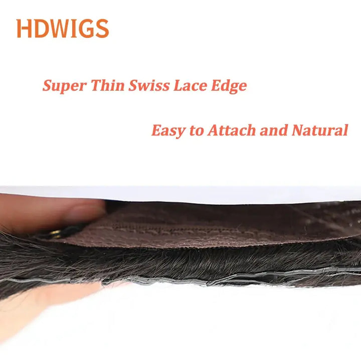 HDWIGS Men Machine Toupee Straight 100% Remy Human Hair System Wave Male Toupees Human Hair Wigs Short Hair Wigs Natural Color