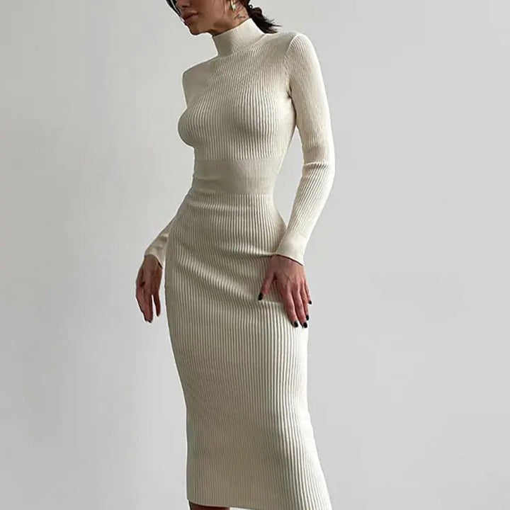 Turtleneck Maxi: Elegant Sweater Dress