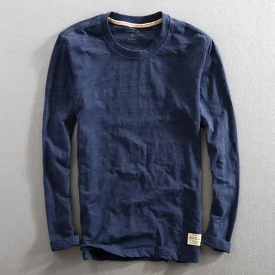 Men's Vintage Bamboo Cotton Long Sleeve T-shirt