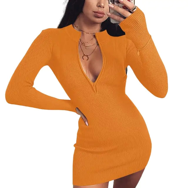 Stretch Bodycon Pencil Party Mini Dress