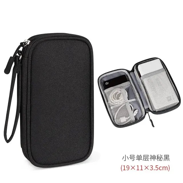 Portable Digital Storage Bag USB Gadget Waterproof Cable Organizer Pouch Electronic Device Accessories Cycling Bag Pack Supplies