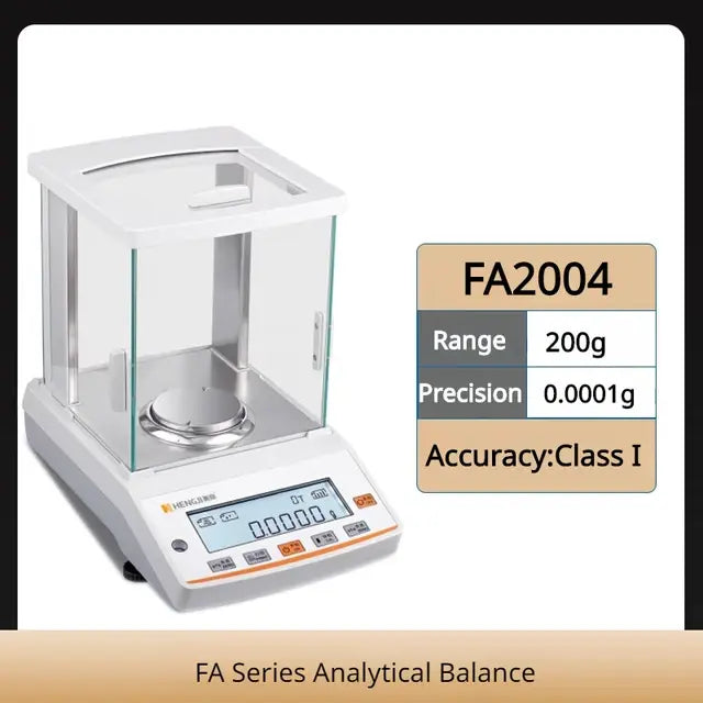 0.0001g Lab Electronic Precision Analytical Balance Scale g/mg/ct/oz Weighing Scales 0.1mg LCD Display Analytical Balance