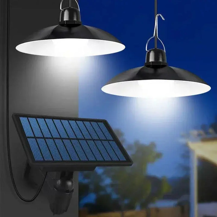 Auto-lighting Solar Pendant Light Led Solar Powered Lamp White/Warm light with Remote Control Chandelier Camping Outdoor Garden