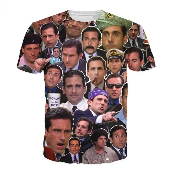 Michael Scott Paparazzi Many Faces T-Shirt