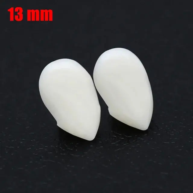 1Pairs Cosplay Vampire Teeth Fangs Dentures Prop Halloween Costume Props False Teeth Solid Glue Adhesive Halloween Makeup Props