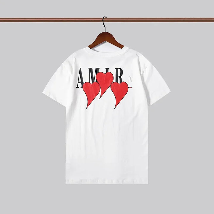 Short Sleeve Graffiti Letter Printed T-shirt