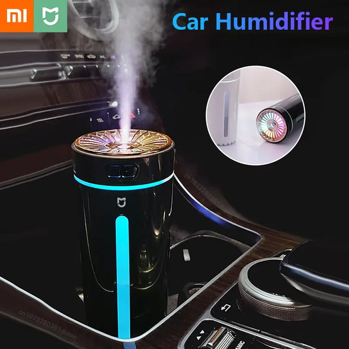 Xiaomi Portable 300ml Ultrasonic Humidifier Wireless Car Air Freshener Mist Maker Fogger With Light Home Aroma Diffuser Dropship