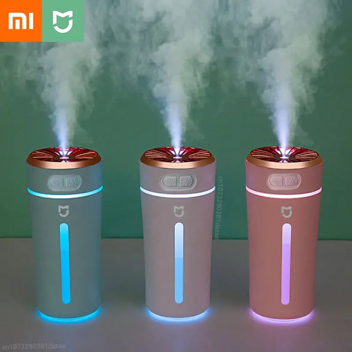 Xiaomi Portable 300ml Ultrasonic Humidifier Wireless Car Air Freshener Mist Maker Fogger With Light Home Aroma Diffuser Dropship